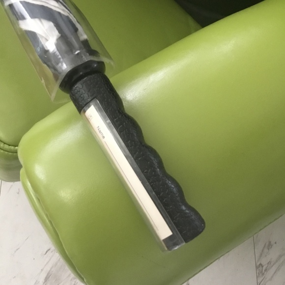 HAAS. JORDEN. GOLF UMBRELLA NIP NAVY N WHITE STRIPE - Picture 5 of 10